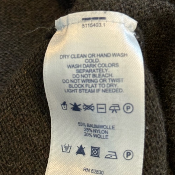 Lands’ End Open Flow Wool Blend Cardigan - Picture 8 of 8